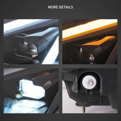 Chevrolet Corvette C6 2005–2013 C8 Style Front LED Headlights