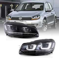 Tuning Front Projector Headlights VW Golf 6 (2008–2014) Demon Eyes