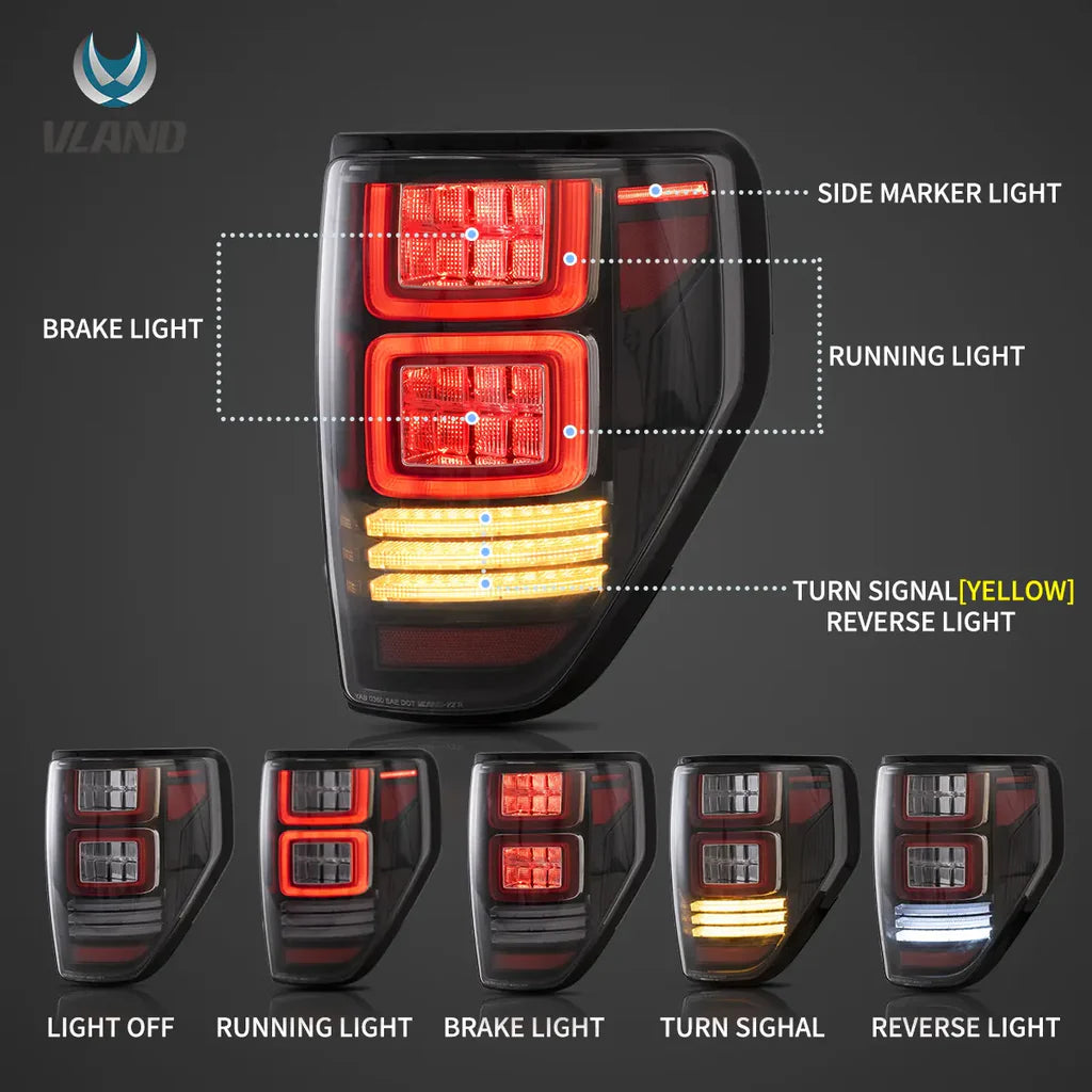 Zadné LED svetlá Ford F-150 (2009–2014) – sekvenčné