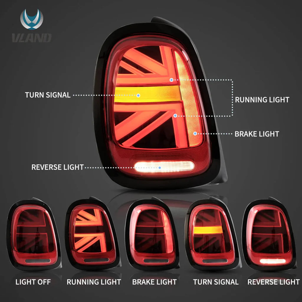 Tuning zadné LED svetlá Mini Cooper F55/F56/F57 (2014–2020) sekvenčné