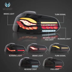 Tuning Rear OLED Lights VW Golf 6 (2008–2014) Dragon Scale