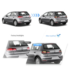 Tuning Rear OLED Lights VW Golf 6 (2008–2014) Dragon Scale