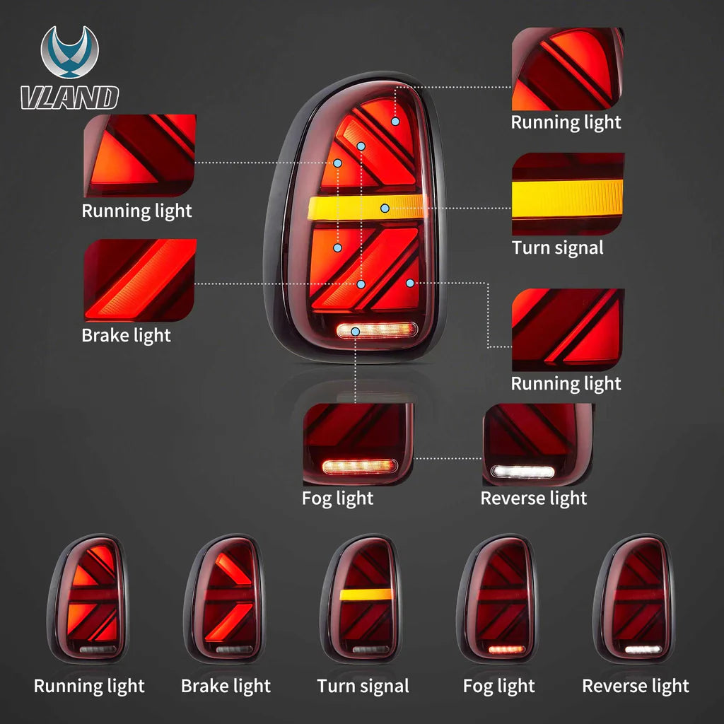 Tuning zadné LED svetlá Mini Countryman R60 (2010–2016) Union Jack