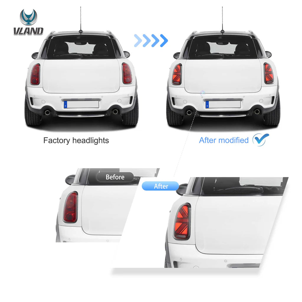 Tuning zadné LED svetlá Mini Countryman R60 (2010–2016) Union Jack
