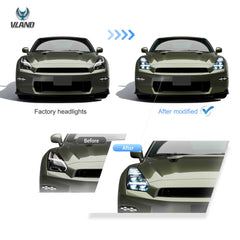 Tuning predné LED projektorové svetlá Nissan GT-R R35 (2008–2023)