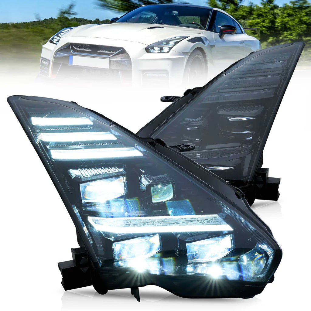 Tuning predné LED projektorové svetlá Nissan GT-R R35 (2008–2023)