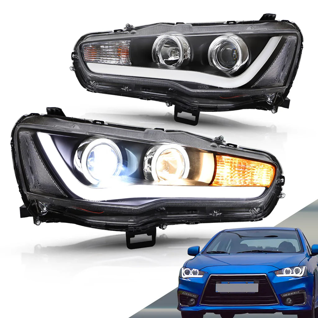 Tuning front projector lights Mitsubishi Lancer / Evo X (2008–2017)