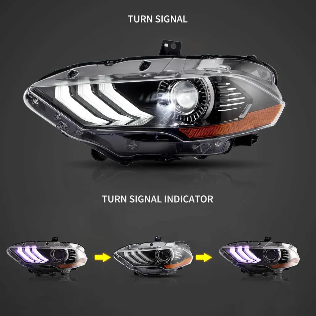 Predné LED projektorové svetlá Ford Mustang S550 (2018–)