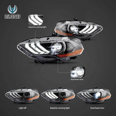 Predné LED projektorové svetlá Ford Mustang S550 (2018–)
