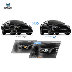 Ford Mustang S197 (2005–2009) Front LED Projector Headlights