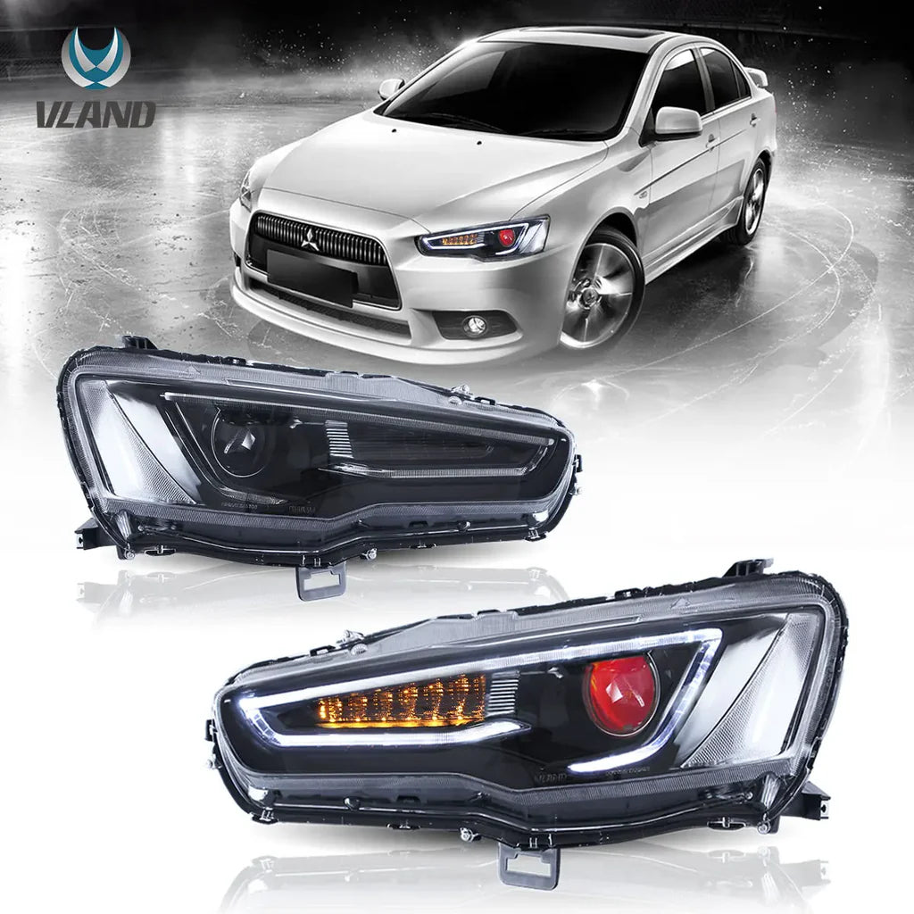 Tuning predné projektorové svetlá Mitsubishi Lancer / Evo X (2008–2017)