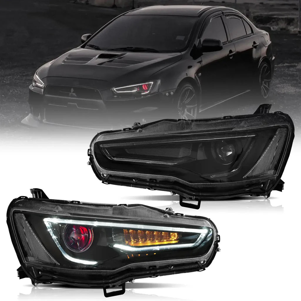 Tuning predné projektorové svetlá Mitsubishi Lancer / Evo X (2008–2017)