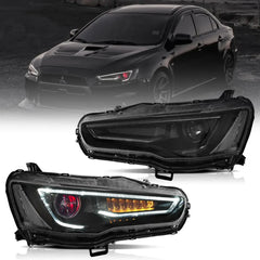 Tuning predné projektorové svetlá Mitsubishi Lancer / Evo X (2008–2017)