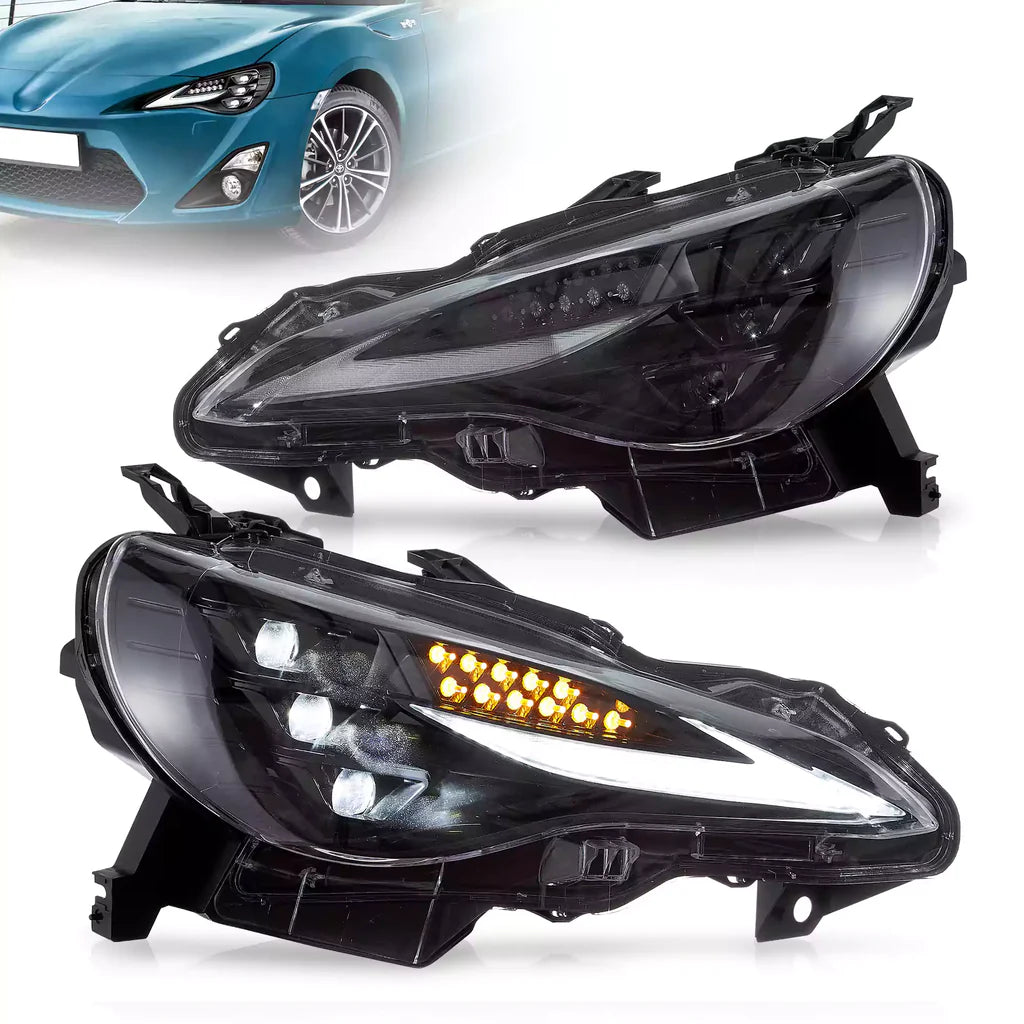 Tuning predné LED projektorové svetlá Toyota GT86 / Subaru BRZ / Scion FR-S (2012–2021) Triple Projector