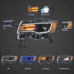 Tuning Front LED Headlights Jeep Grand Cherokee WK2 (2014–2022) Full LED