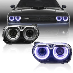 Dodge Challenger Projector Headlights (2015–2024) – RGB DRL