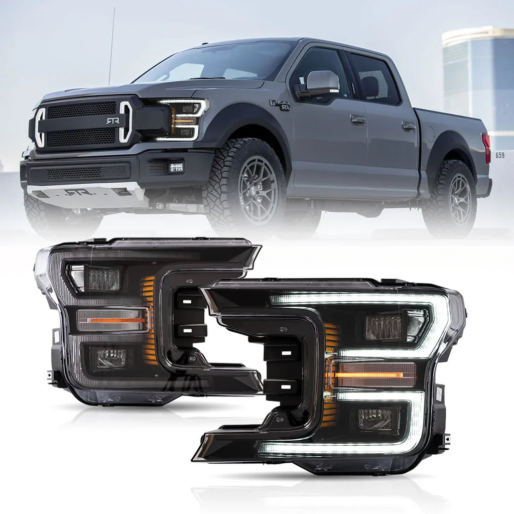 Predné LED projektorové svetlá Ford F-150 (2018–2020) – animácia