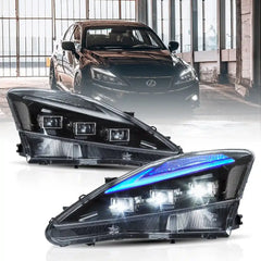 Tuning front LED Matrix lights Lexus IS XE20 (2006–2013) Blue DRL