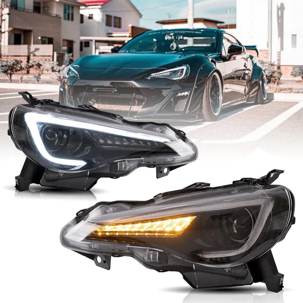 Tuning front LED projector headlights Toyota GT86 / Subaru BRZ / Scion FR-S (2012–2021)