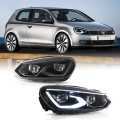 Tuning Front LED Projector Headlights VW Golf 6 (2008–2014) Full LED