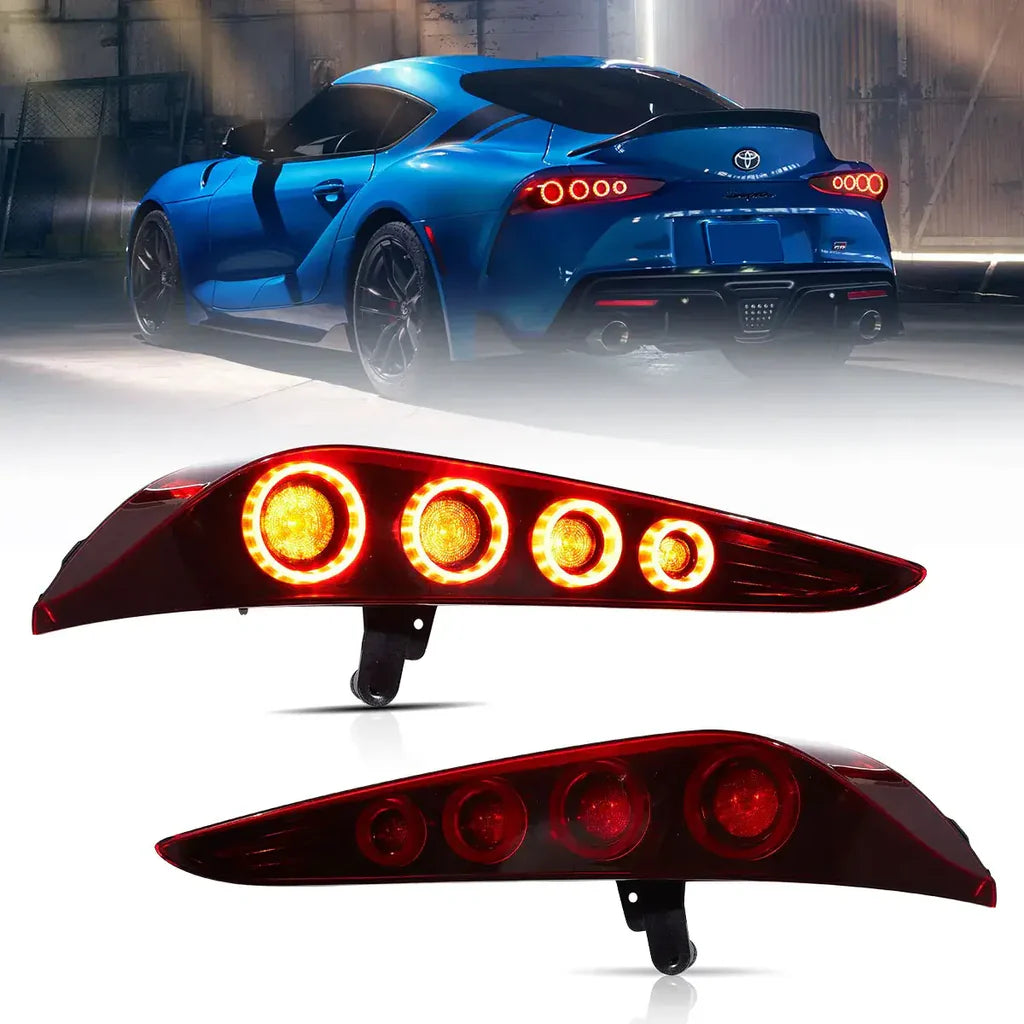Tuning zadné LED svetlá Toyota GR Supra A90/A91 (2019–2024) animácia