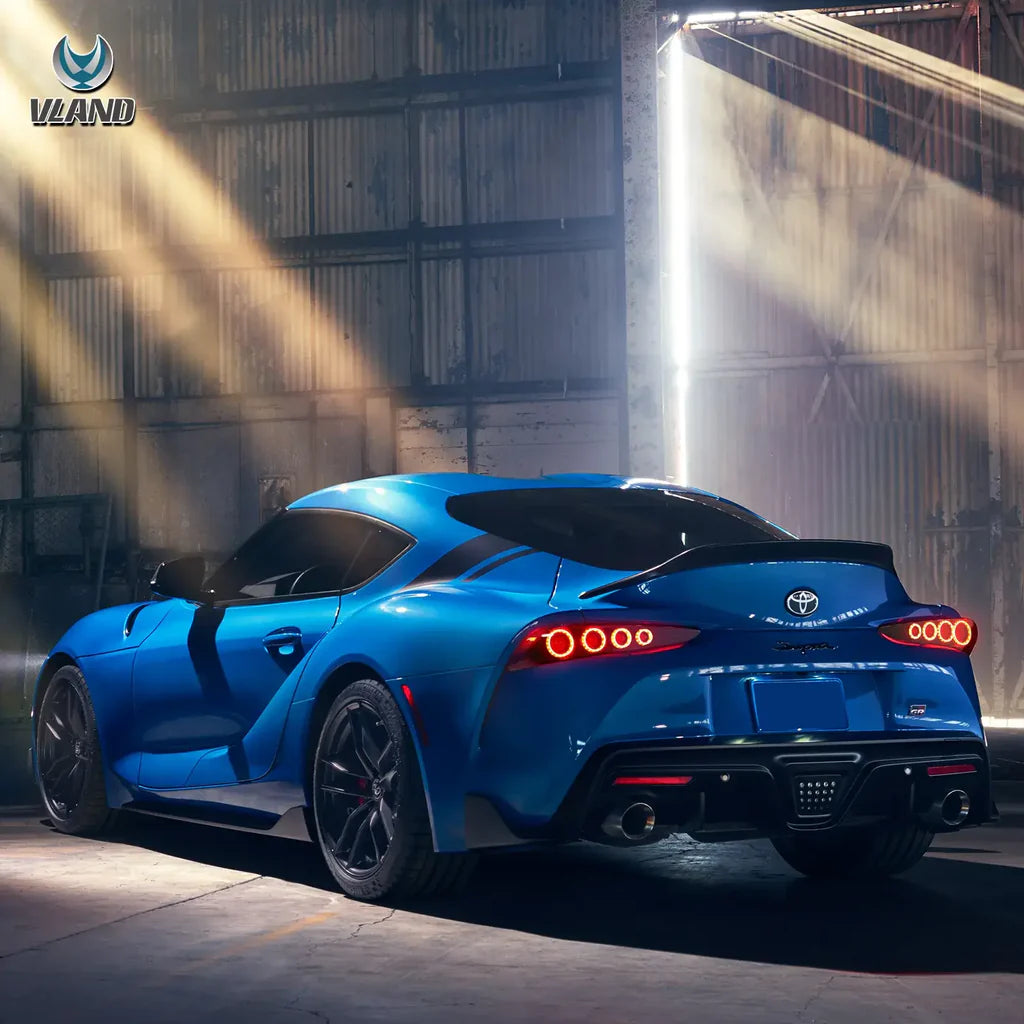 Tuning zadné LED svetlá Toyota GR Supra A90/A91 (2019–2024) animácia