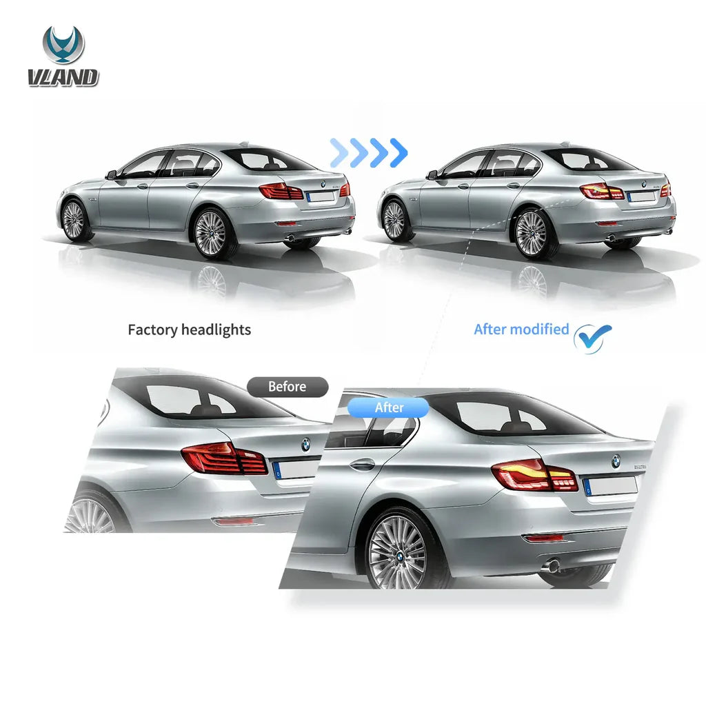 Zadné OLED svetlá BMW 5 Series F10 / F18 / M5 (2011–2017) – CS štýl