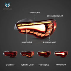 Tuning Rear LED Lights Toyota GT86 / Subaru BRZ / Scion FR-S (2012–2020) Dragon Style