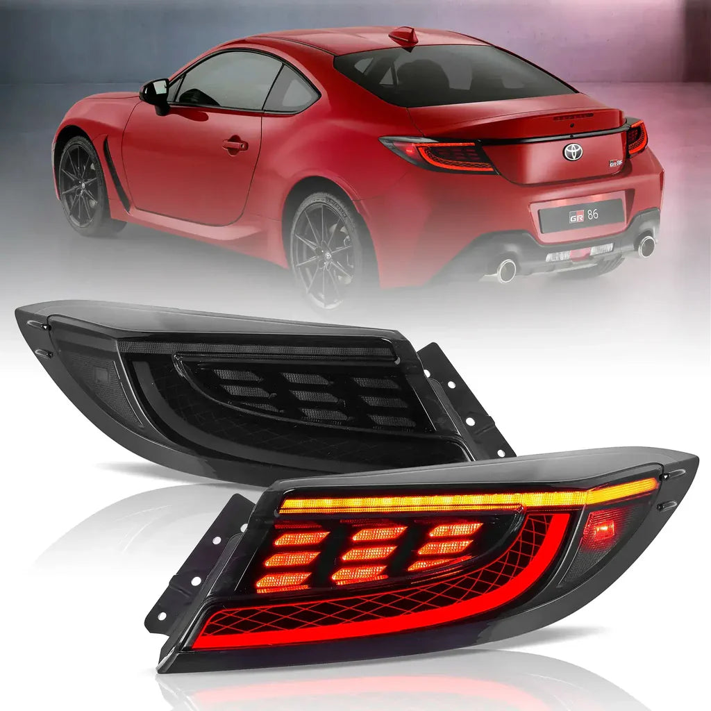 Tuning zadné LED svetlá Toyota GR86 / Subaru BRZ (2021–2024) animácia