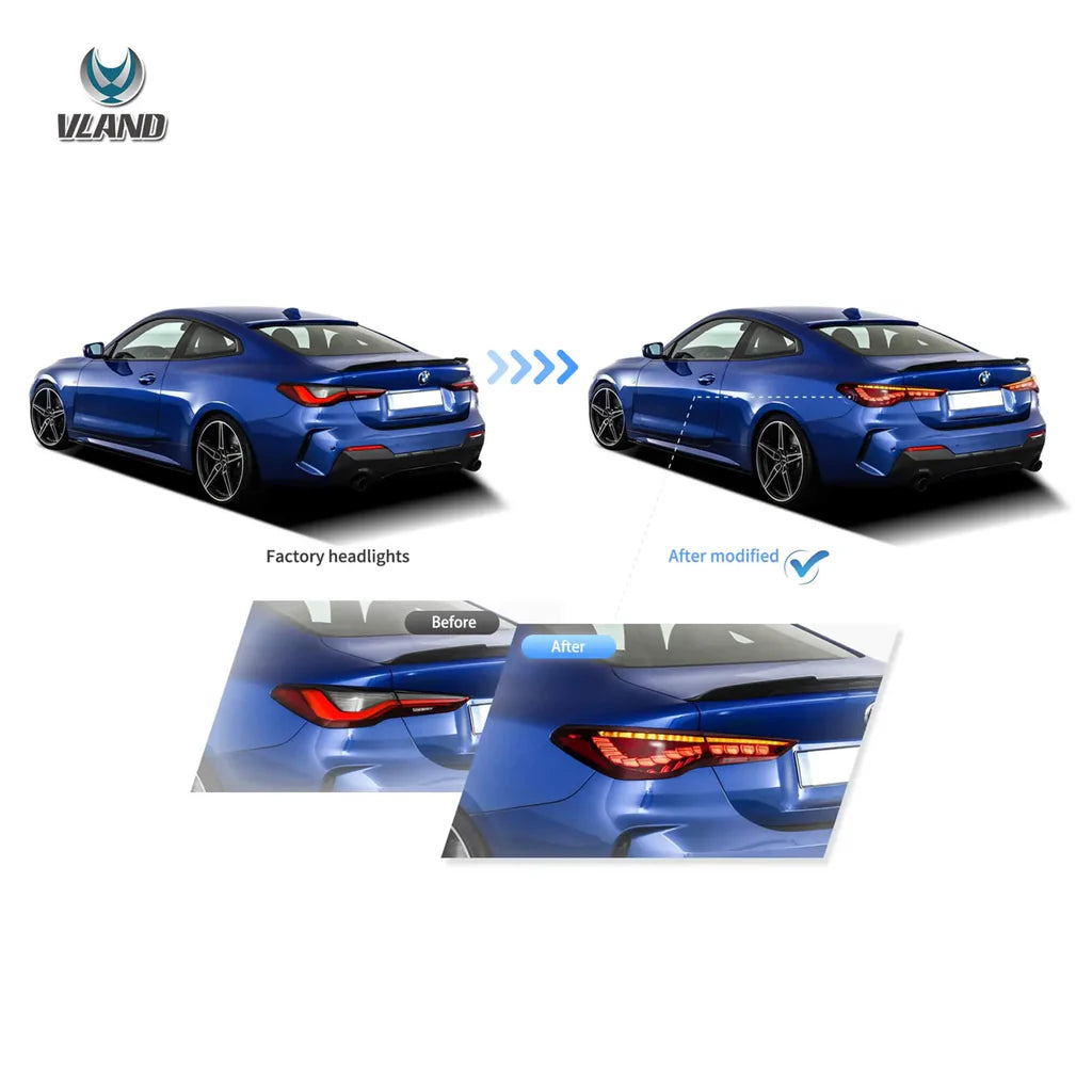 Zadné OLED svetlá BMW 4 Series G22 / G23 / G26 (2020–) – GTS štýl