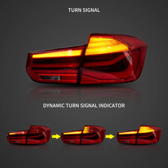 BMW 3 Series F30 / M3 F80 (2012–2018) LED Taillights – Sequential Turn Signals