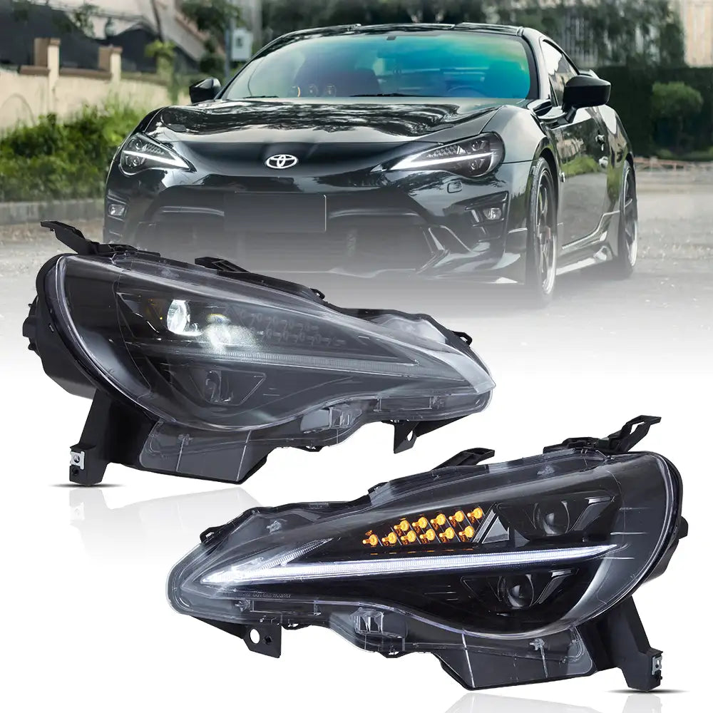 Tuning predné LED projektorové svetlá Toyota GT86 / Subaru BRZ / Scion FR-S (2012–2021) Blue DRL