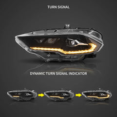 Ford Mustang S550 (2018–2022) Front LED Projector Headlights