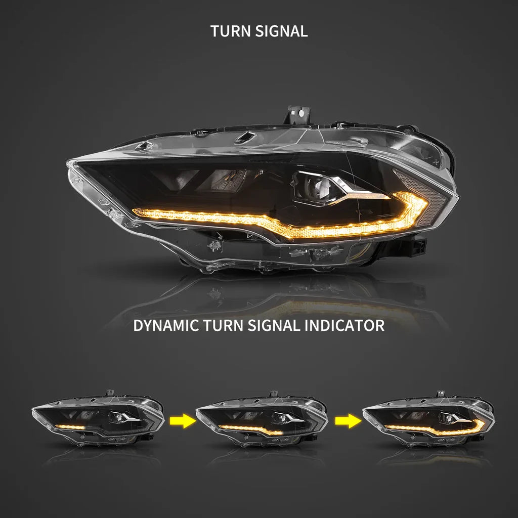 Predné LED projektorové svetlá Ford Mustang S550 (2018–2022)