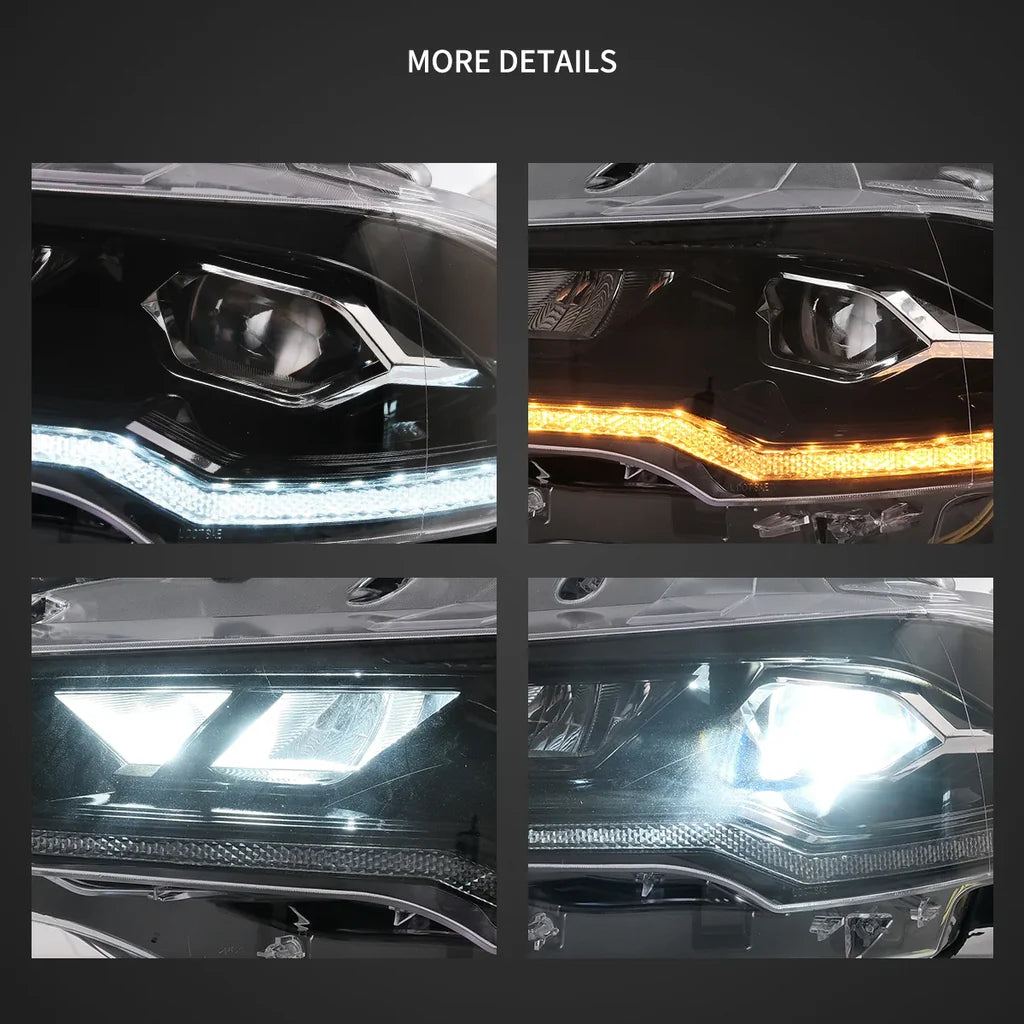 Predné LED projektorové svetlá Ford Mustang S550 (2018–2022)