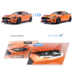Ford Mustang S550 (2018–2022) Front LED Projector Headlights
