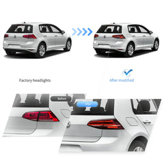 Tuning zadné LED svetlá VW Golf MK7 / MK7.5 (2013–2021) sekvenčné