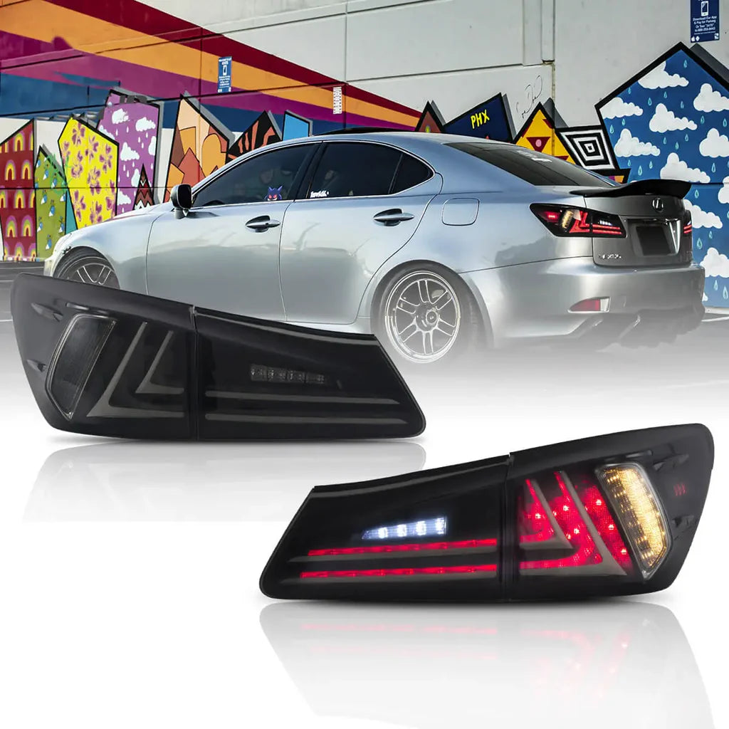 Tuning zadné LED svetlá Lexus IS XE20 (2006–2012) sekvenčné