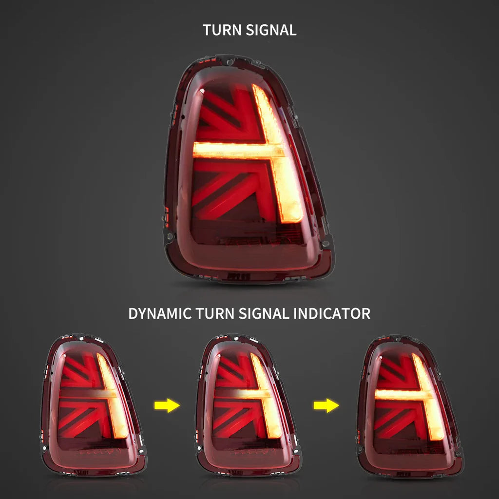Tuning zadné LED svetlá Mini Cooper R56/R57/R58/R59 (2007–2013) Union Jack