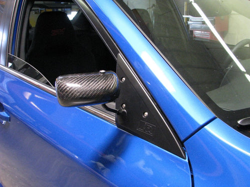 Karbonové zrkadlá APR Formula GT3 pre Subaru WRX – čierne, wide angle