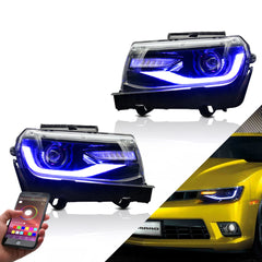 Chevrolet Camaro 2014–2015 predné svetlá projektor sekvenčné (RGB)