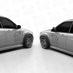 Rozšírenia predných blatníkov Subaru Impreza WRX STI II Blobeye GD Sedan +50 mm