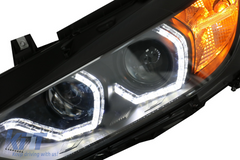 Angel Eyes svetlá BMW F30 F31 (2011-2015) Halogen – LED DRL, H7, E6