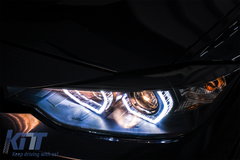 Angel Eyes svetlá BMW F30 F31 (2011-2015) Halogen – LED DRL, H7, E6