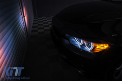 Angel Eyes svetlá BMW F30 F31 (2011-2015) Halogen – LED DRL, H7, E6