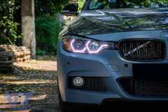 Angel Eyes svetlá BMW F30 F31 (2011-2015) Halogen – LED DRL, H7, E6