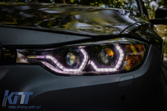 Angel Eyes svetlá BMW F30 F31 (2011-2015) Halogen – LED DRL, H7, E6