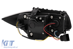 Angel Eyes Headlights BMW E81 E82 E87 E88 (2004-2011) Halogen – black, H7, E-MARK