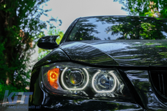 Angel Eyes lights BMW E90 E91 (2005-2011) black – LED parking lights