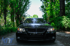 Angel Eyes lights BMW E90 E91 (2005-2011) black – LED parking lights